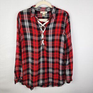 Studio West Plaid Long‎ Sleeved Shirt M